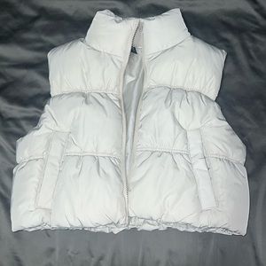 Cream puffer vest!